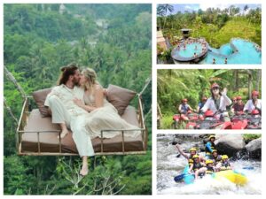 Jungle ATV Ride White Water Rafting Bali Swing and Infinity Pool 