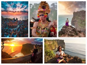 uluwatu temple for sunset and watch kecak and fire dance